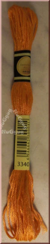Stickgarn/Sticktwist Fligatto, 8 Meter, Farbe 3340 aprikose mittel
