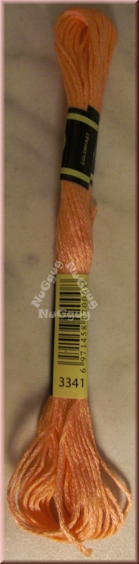 Stickgarn/Sticktwist Fligatto, 8 Meter, Farbe 3341 aprikose