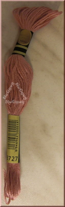 Stickgarn/Sticktwist Fligatto, 8 Meter, Farbe 3727 antikmalve hell