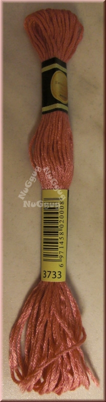 Stickgarn/Sticktwist Fligatto, 8 Meter, Farbe 3733 rose