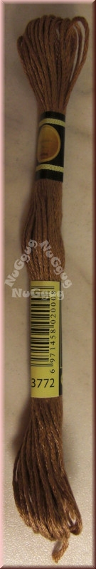 Stickgarn/Sticktwist Fligatto, 8 Meter, Farbe 3772 wüstensand sehr dunkel