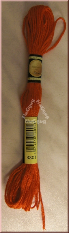 Stickgarn/Sticktwist Fligatto, 8 Meter, Farbe 3801 melone sehr dunkel