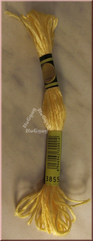 Stickgarn/Sticktwist Fligatto, 8 Meter, Farbe 3855 herbstgold hell