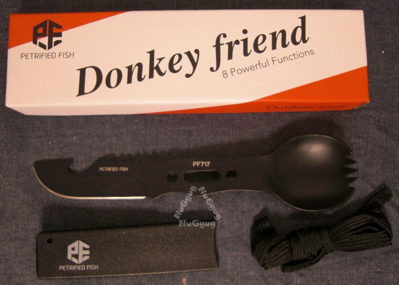 Petrified Fish "Donkey friend" PF717, 8 in 1 Outdoor Multitool, Survival Tool