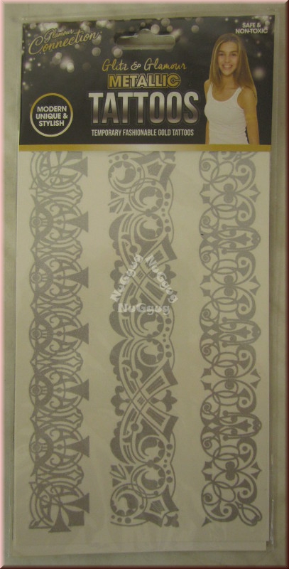 Metallic Tattoos Motiv "Celtic", silber