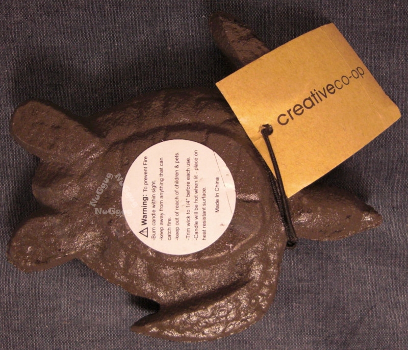 Teelichthalter "Schildkröte", Gusseisen