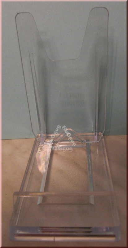 Telleraufsteller transparent, 10 x 6 cm, Tellerständer, Tellerhalter