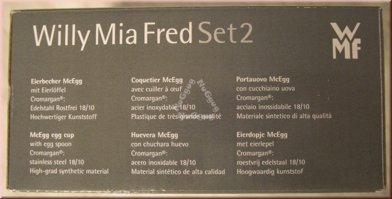 Eierbecher McEgg "Willy Mia Fred Set 2", pink, von WMF