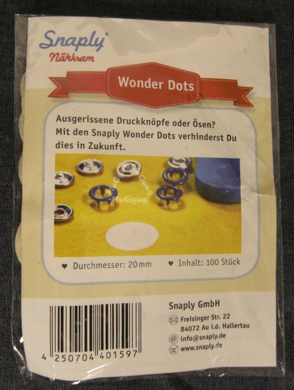 Wonder Dots, verhindert ausgerissene Druckknöpfe, 100 Stück