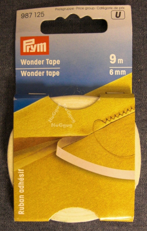 Prym 987125 Wonder Tape weiß, 6 mm, 9 Meter