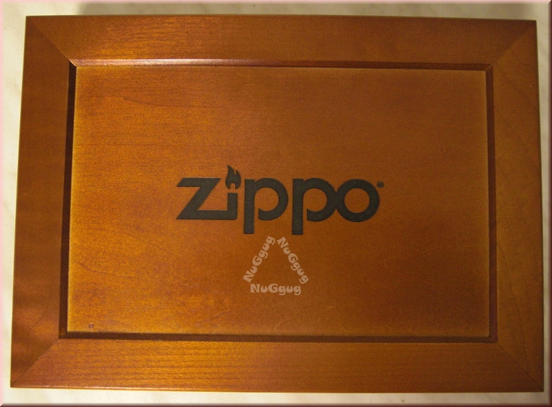 Zippo Rosewood Sammelbox, Holz Geschenkkästchen, Box für 8 Zippo Feuerzeuge, 24,5 x 17,5 x 5,0 cm