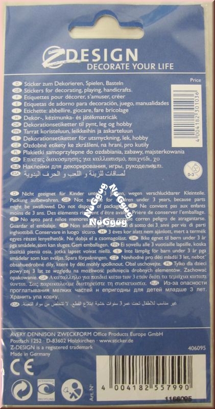 Avery Zweckform 55799 Sticker "Elefanten", 3 Bogen