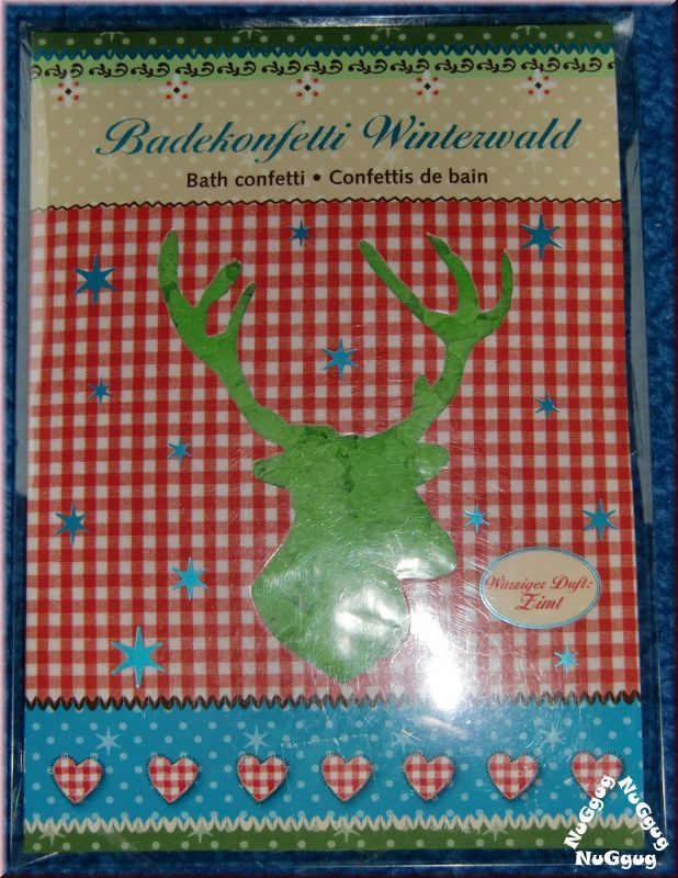 Badekonfetti Winterwald. würziger Zimt-Duft