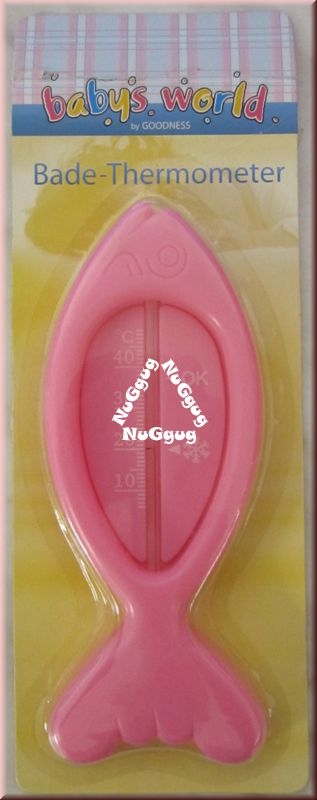 Bade-Thermometer Fisch, rosa