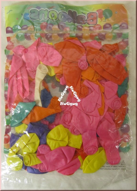 Luftballons. verschiedene Farben, 100 Stück