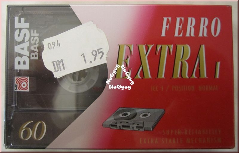 Musikkassette BASF Ferro Extra I 60. Leerkassette