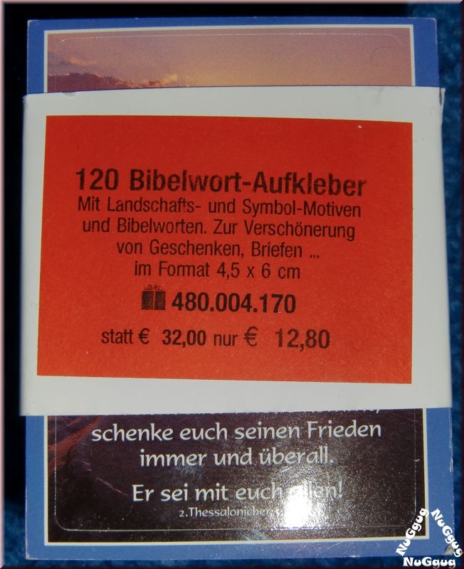 Bibelwort-Aufkleber. 120 Stück. 480.004.170