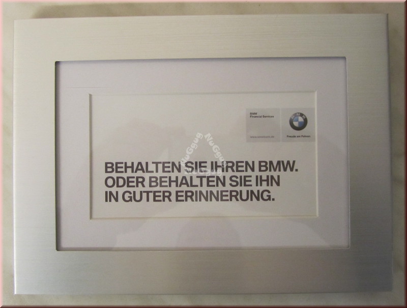 Bilderrahmen BMW, Alu, für Bilder 10 x 15 cm