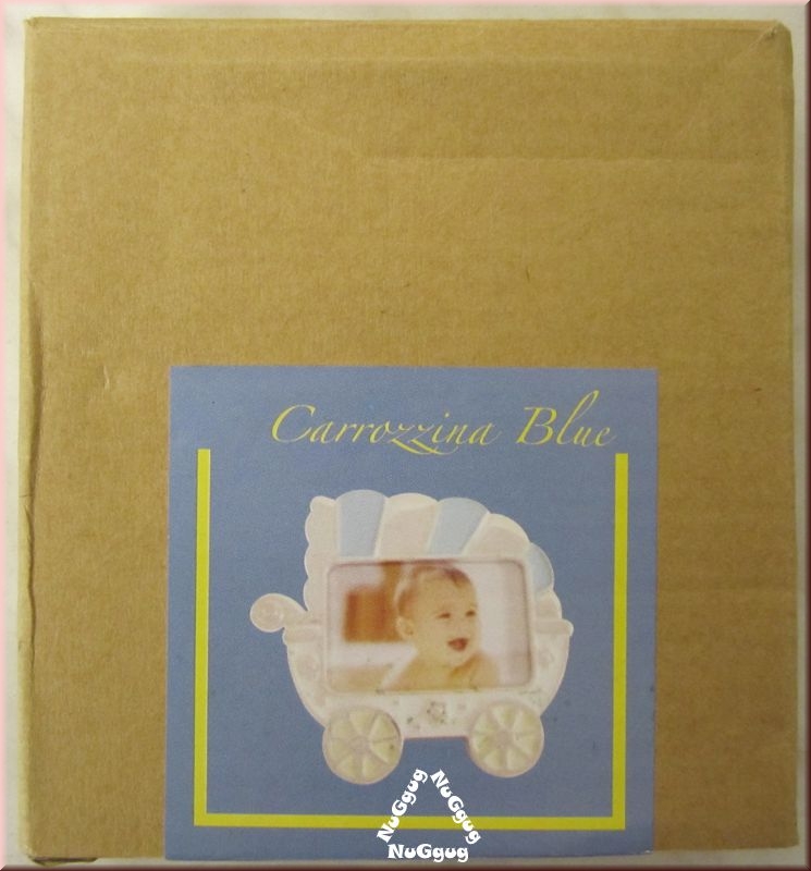 Bilderrahmen "Kinderwagen", blau
