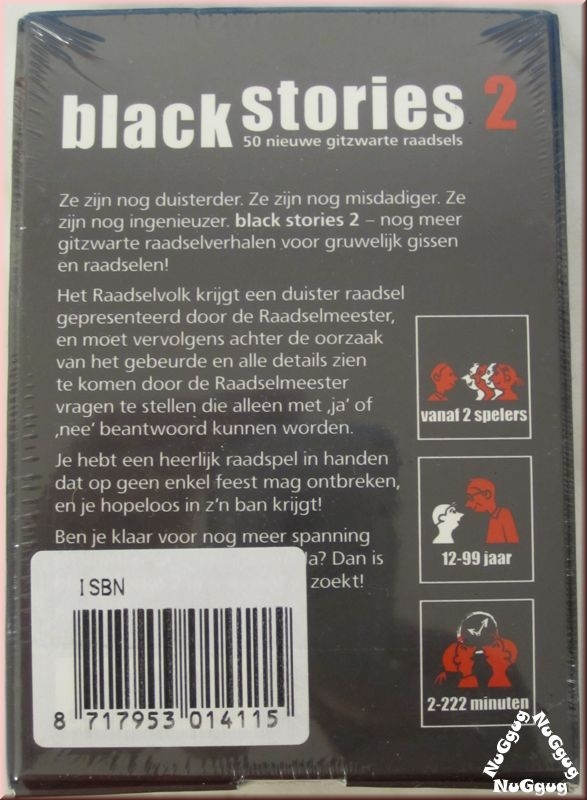 Black Stories 2. 50 rabenschwarze Rätselgeschichten. Sprache: Niederlande