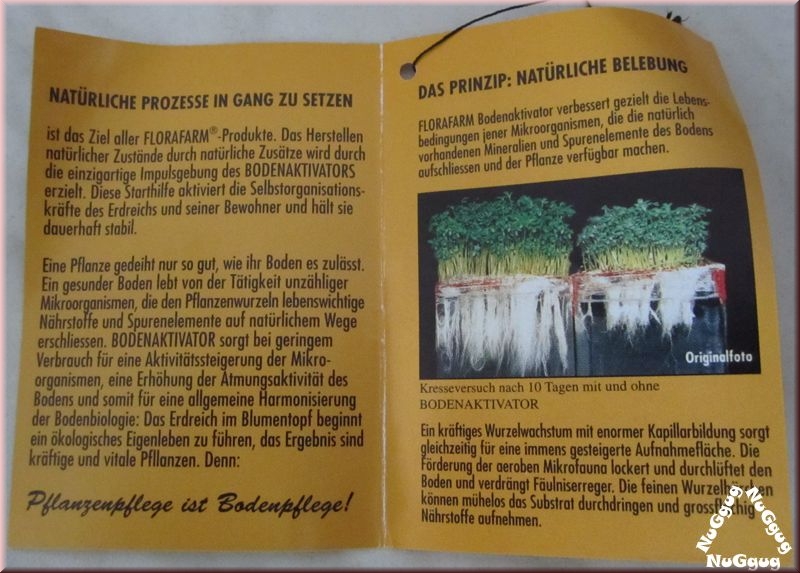 Bodenaktivator FloraFarm für Zimmerpflanzen, 500ml