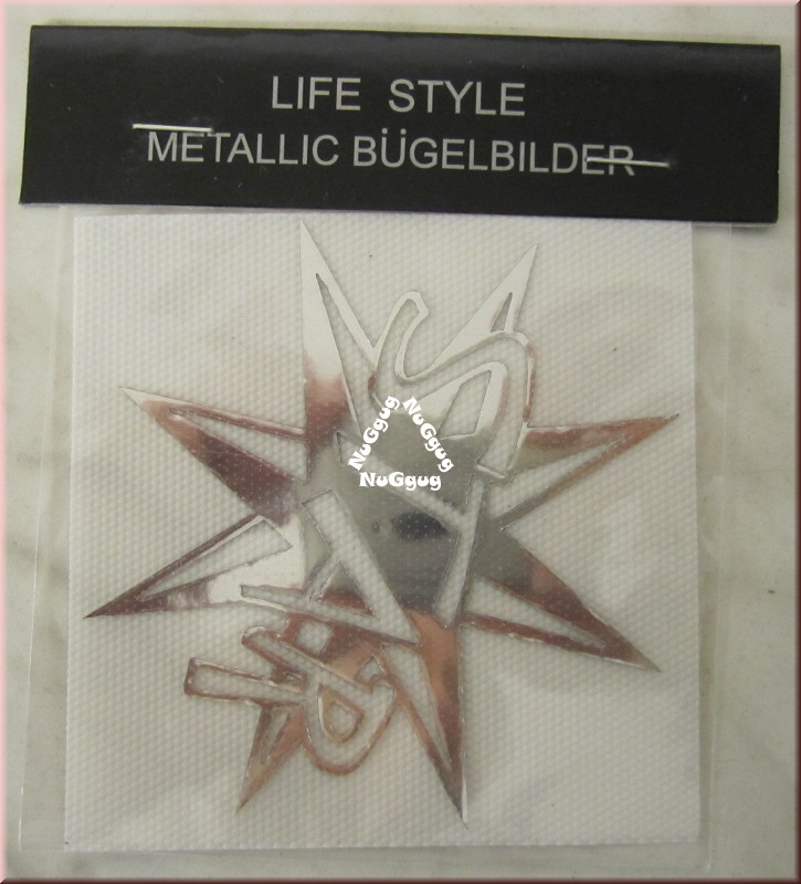 Metallic Bügelbild "Star", von Life Style