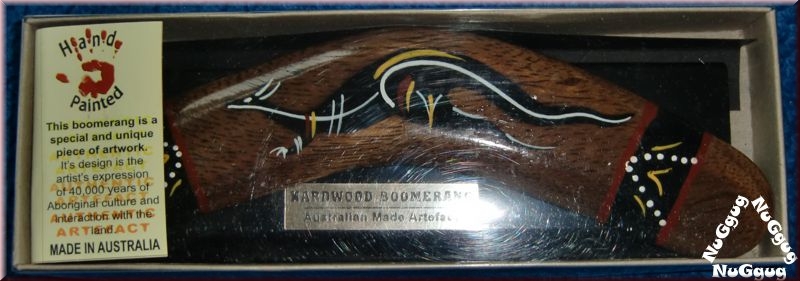Wardwood Boomerang. Australian Made Artefact