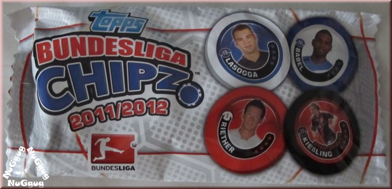 Topps Bundesliga Chipz 2011/2012. Lasogga. Babel. Riether. Kießling