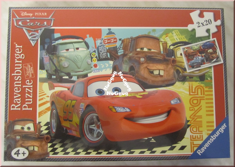 Puzzle Cars 2, Artikelnummer 091690, von Ravensburger, 2 x 20 Teile