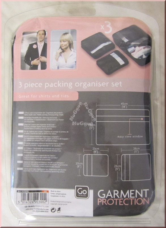 Go Travel Gepäck Organizer Set, 3-teilig