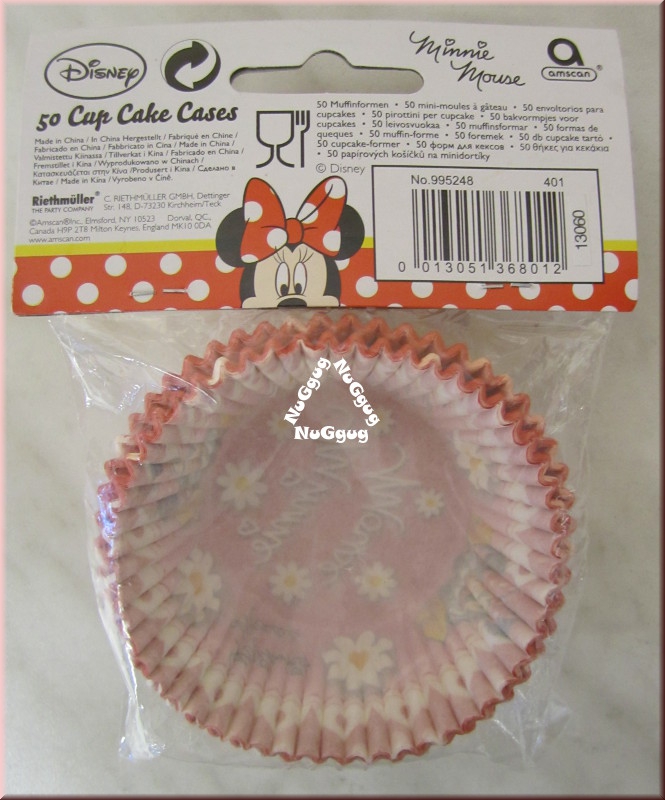 Cup Cake Cases "Minnie Mouse", Muffinförmchen, Muffinform