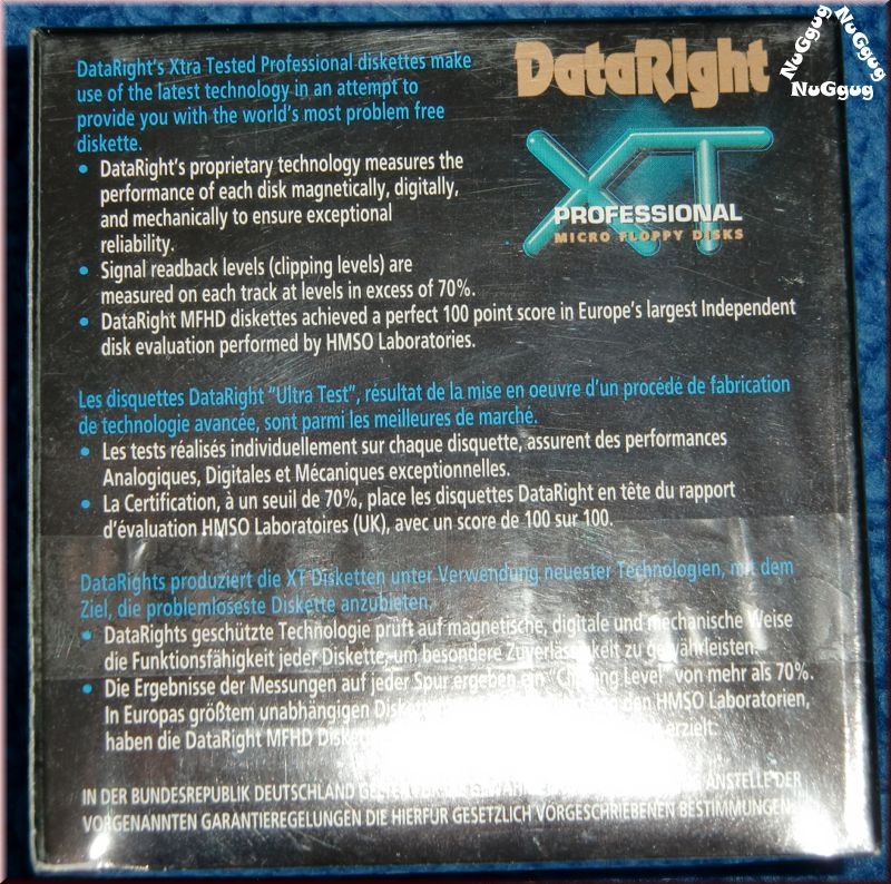 Disketten 3,5 Zoll, DataRight, 10 Stück