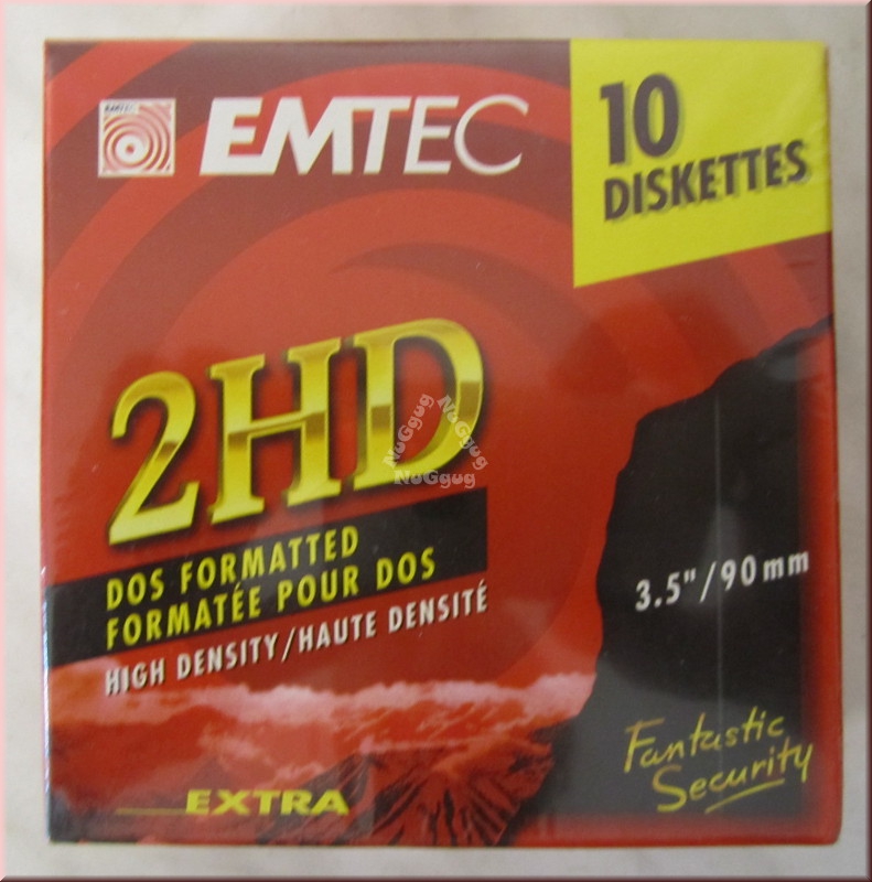 Disketten 3,5 Zoll, EMTEC, 10 Stück