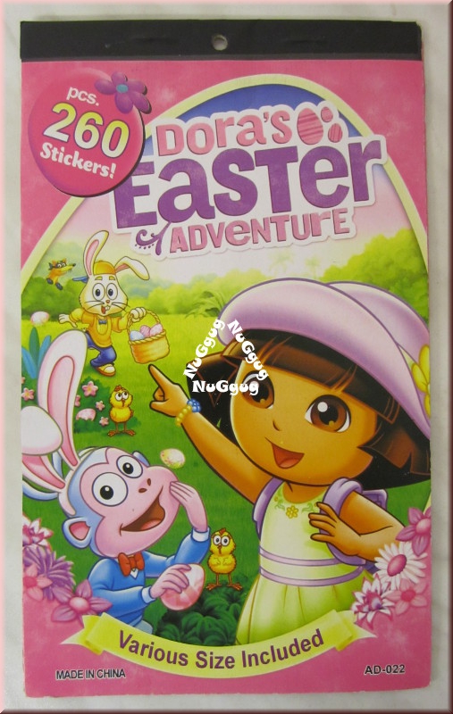 Dora's Easter Adventure, Sticker Block, 260 Stück