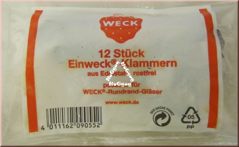 Einweck-Klammern, 12 Stück