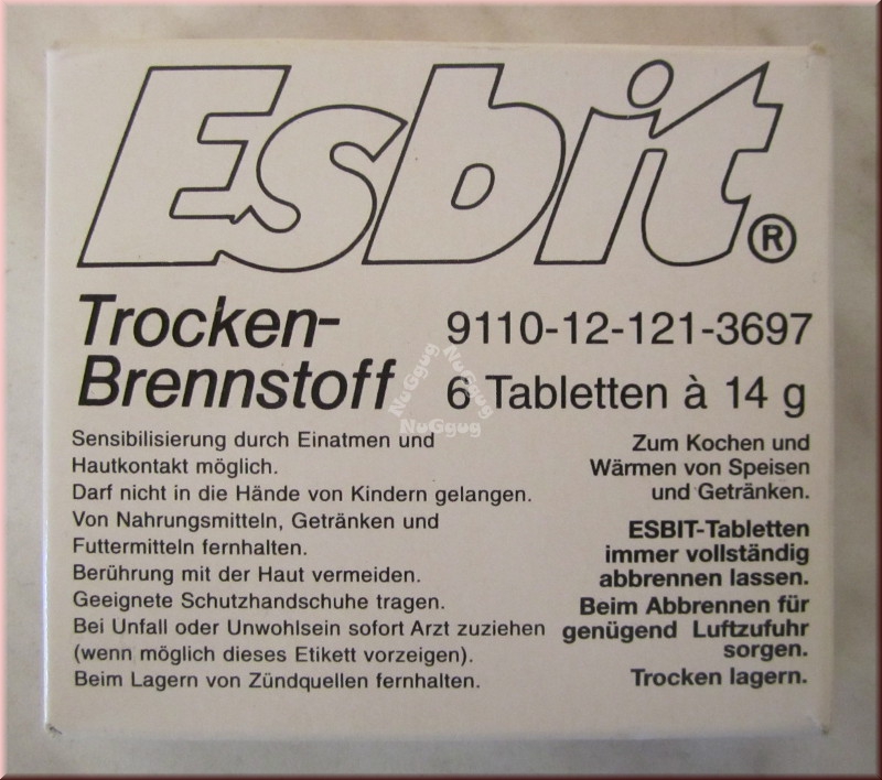 Esbit Trockenbrennstoff, 6 x 14g