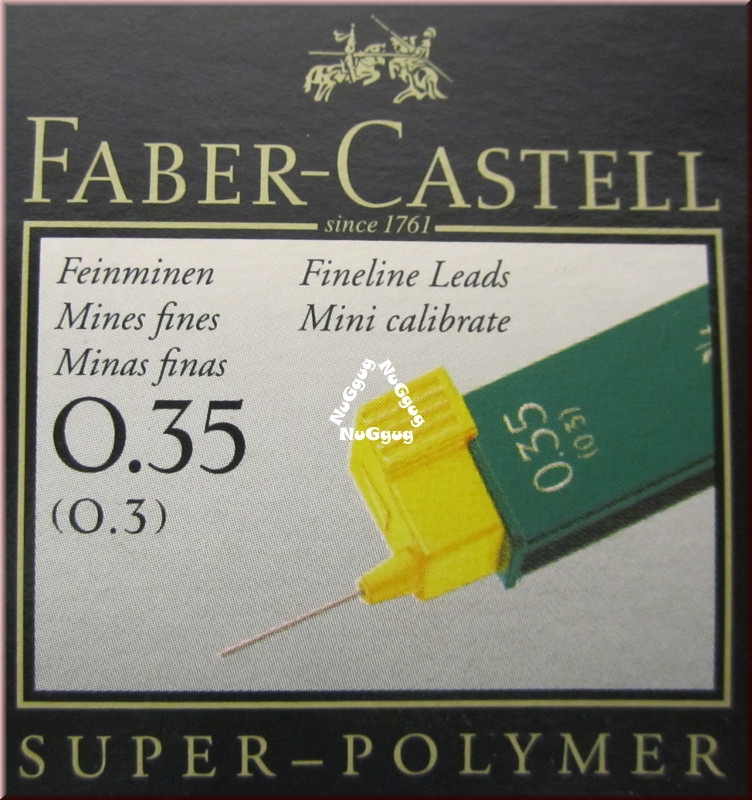 Faber Castell Super Polymer Feinminen 0,35 mm, 9063 S-HB, Artikelnummer 120300