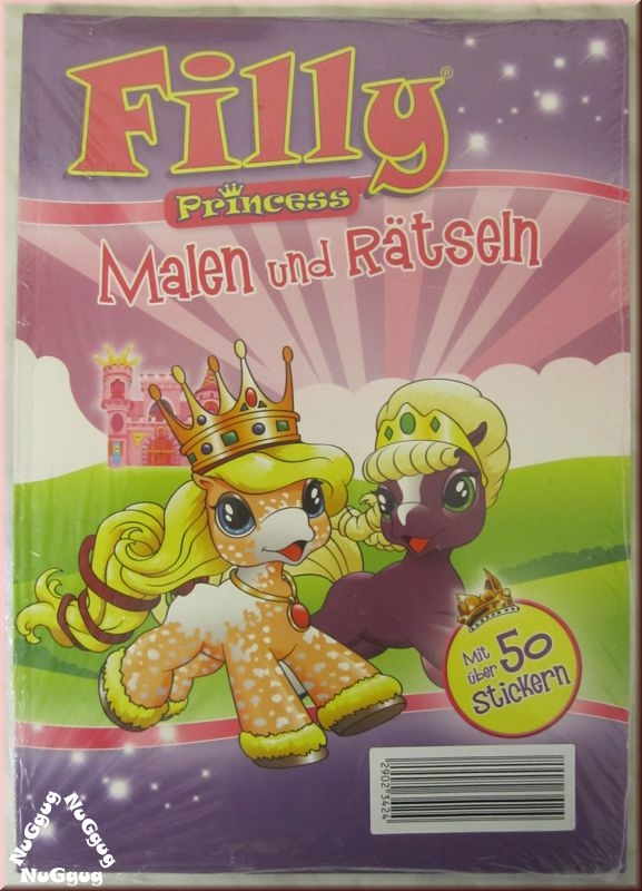 Filly Princess Malen und Rätseln, mit über 50 Stickern