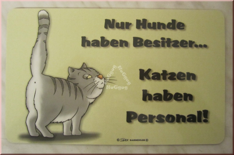 Frühstücksbrett "Nur Hunde haben Besitzer..." von Rahmenlos