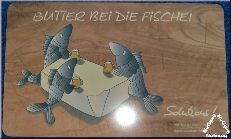 Frühstücksbrett Butter bei die Fische!