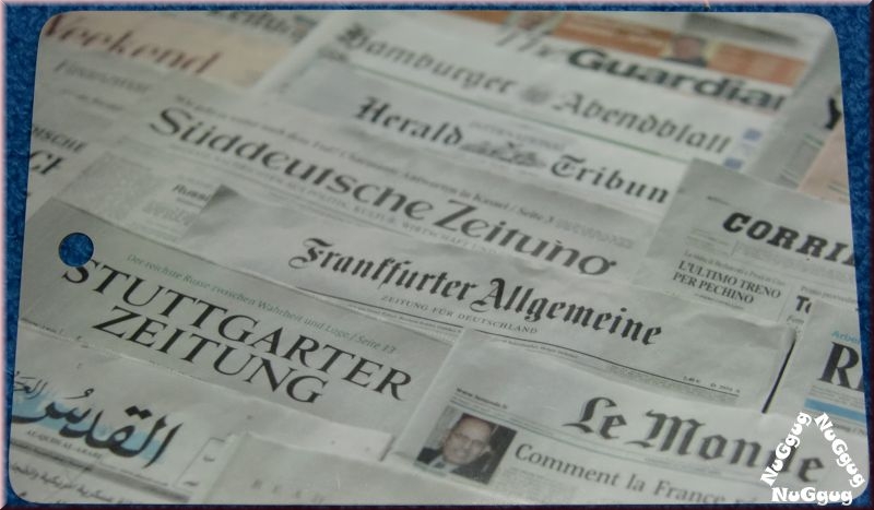 Frühstücksbrett Zeitung