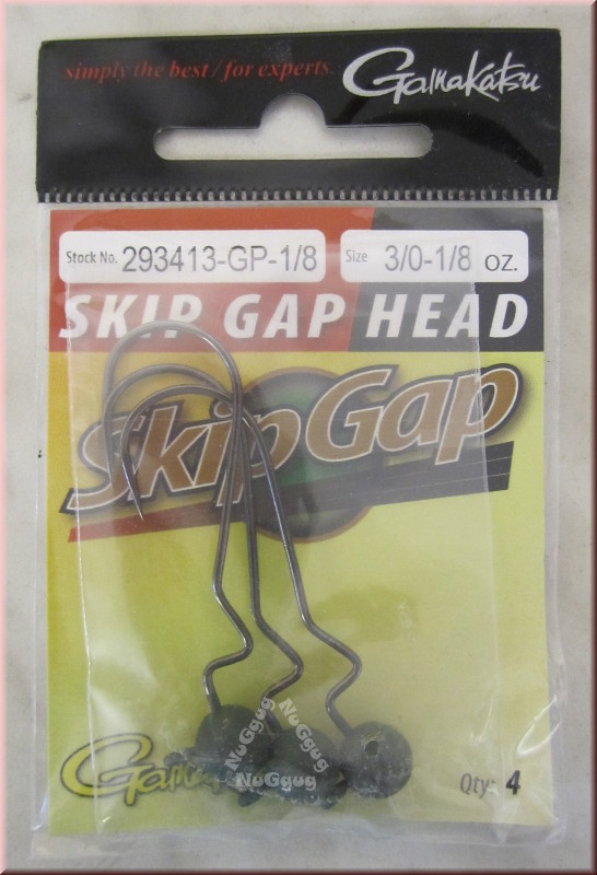 Angelhaken (Wurm) Skip Gap Head, 3 Stück,  von Gamakatsu