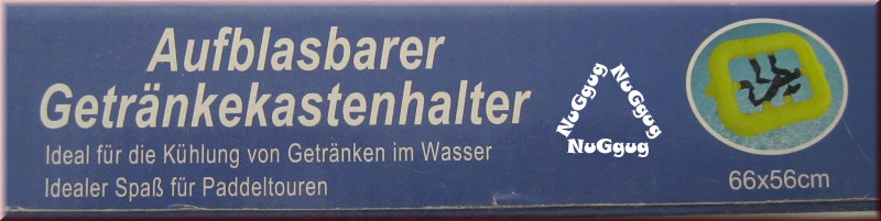 Aufblasbarer Getränkekastenhalter, rot, 66 x 56 cm, Bierkastenhalter, Bierinsel