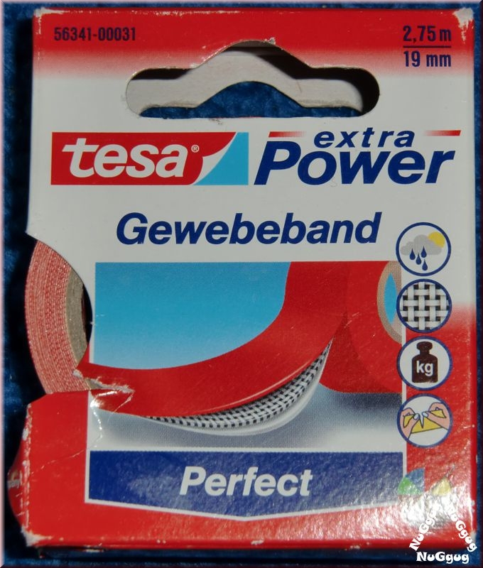 Gewebeband Perfect, 2,75m x 19mm, rot