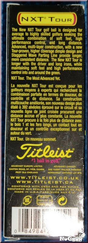 Titleist NXT Tour 1. Golfball. 3er-Set