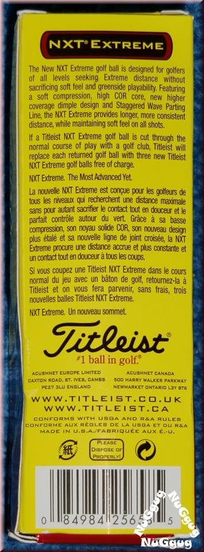 Titleist NXT Extreme. Golfball. 3er-Set