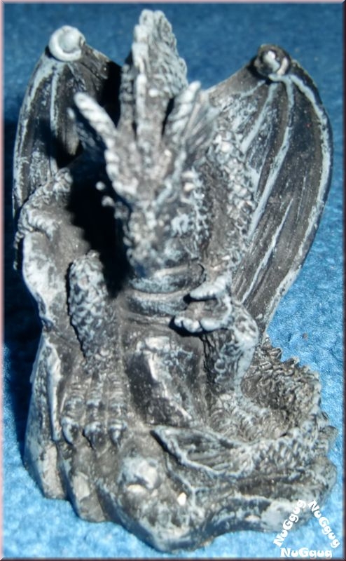 Drachenfigur Gothic, schwarz, Drache