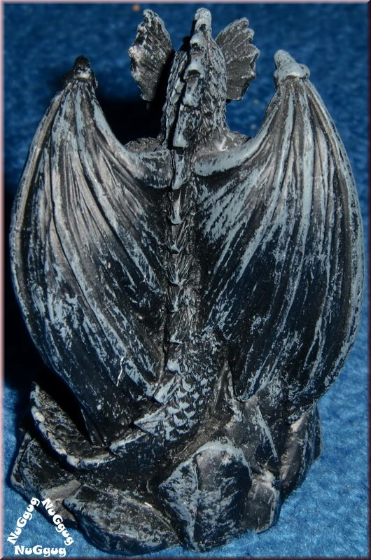 Drachenfigur Gothic, schwarz, Drache