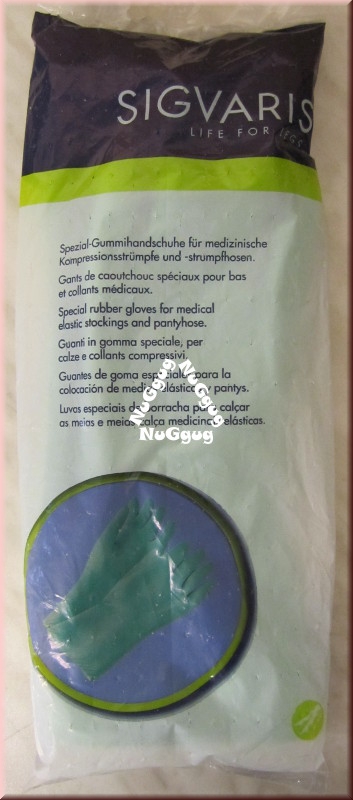 Sigvaris Spezial-Gummihandschuhe für medizinische Kompressionsstrümpfe, 1 Paar