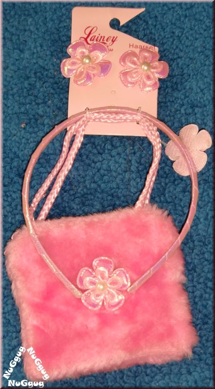 Lainey Prinzess Haarset 4-teilig, pink